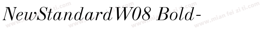 NewStandardW08 Bold字体转换